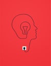concept of idea and inspiration. Symbol of creativity, brainstorming, new idea